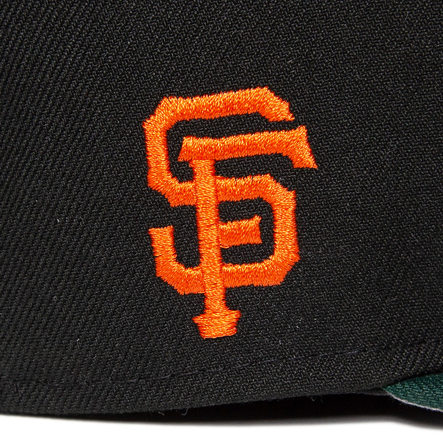 KINGS 別注 59FIFTY サンフランシスコ・ジャイアンツ ブラック ダークグリーン グレーアンダーバイザー