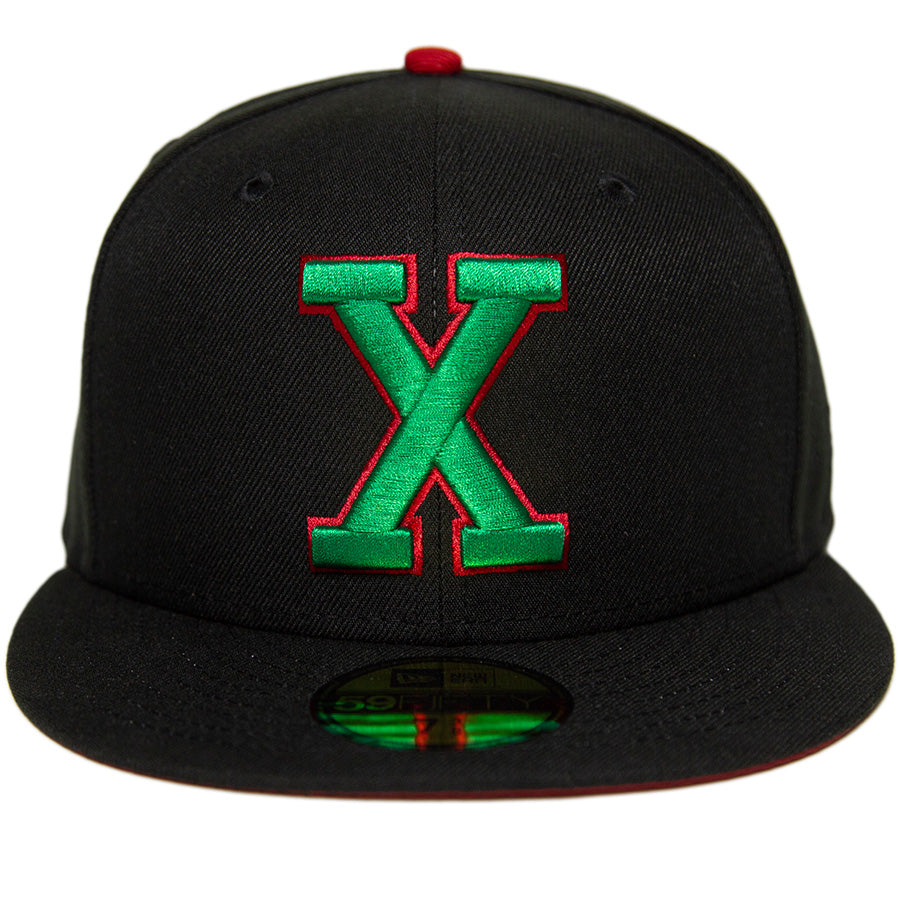 KINGS 別注 59FIFTY キューバン・X-ジャイアンツ ブラック ケリー スカーレット