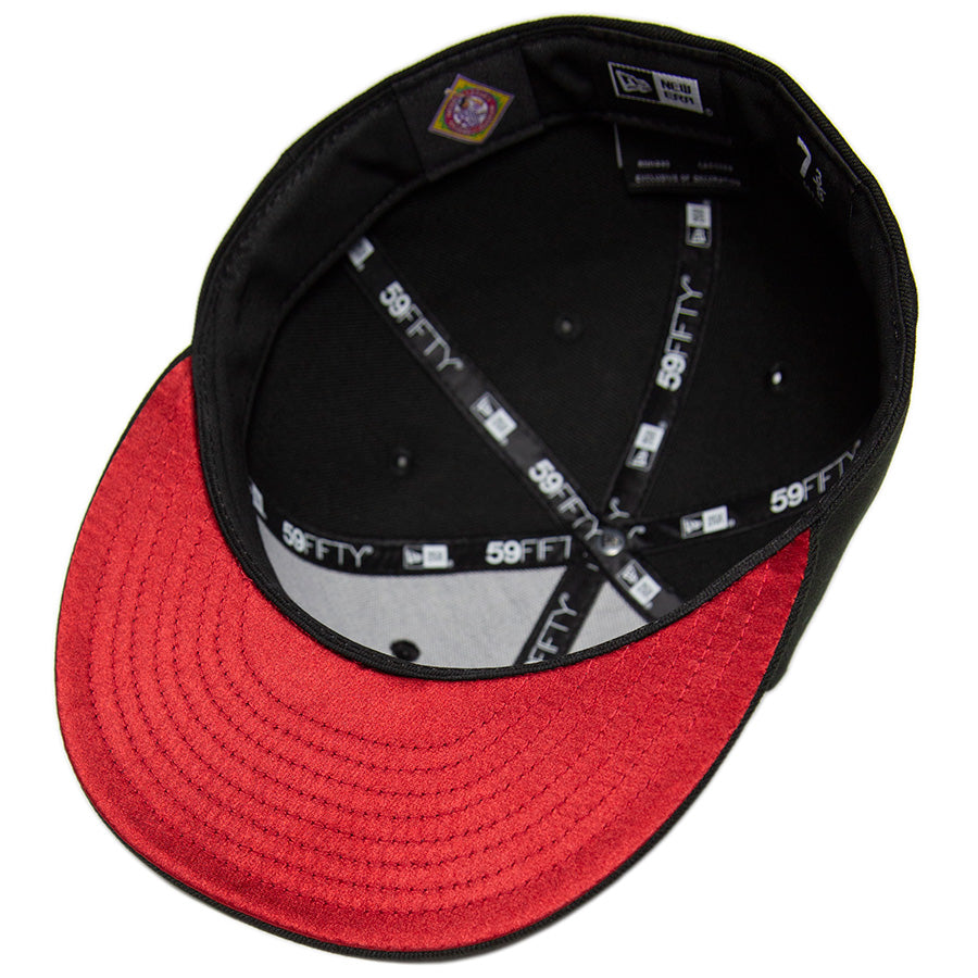 KINGS 別注 59FIFTY キューバン・X-ジャイアンツ ブラック ケリー スカーレット
