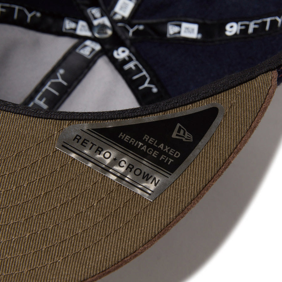 RC 9FIFTY ニューヨーク・ヤンキース ネイビー ブラウンスウェードバイザー