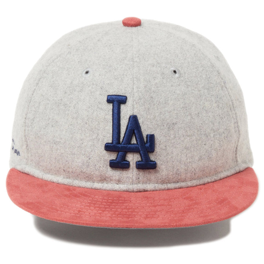 RC 9FIFTY ロサンゼルス・ドジャース ライトグレー ピンクスウェードバイザー