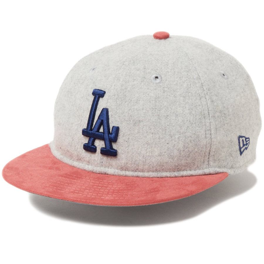 RC 9FIFTY ロサンゼルス・ドジャース ライトグレー ピンクスウェードバイザー