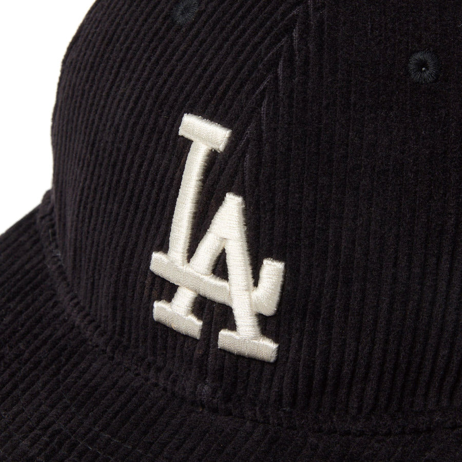 RC 9FIFTY レザーストラップ Corduroy コーデュロイ ロサンゼルス・ドジャース ブラック