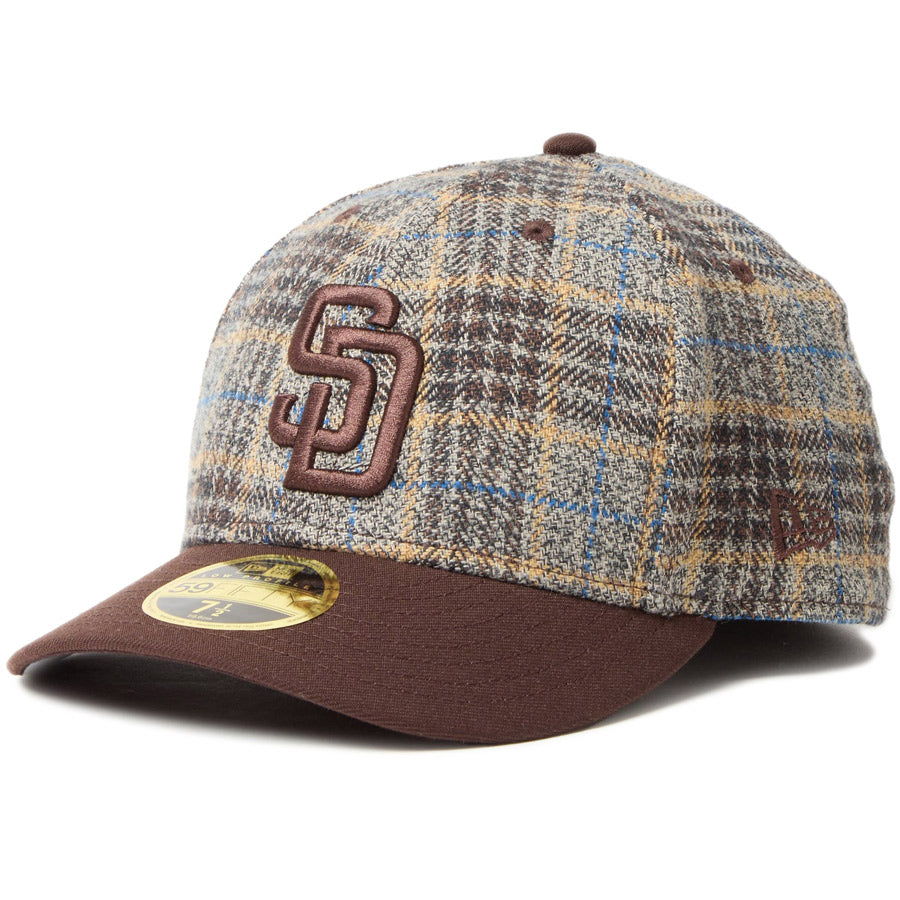 LP 59FIFTY MLB Plaid Flannel フランネル チェック サンディエゴ・パドレス ブラウン バーンウッド