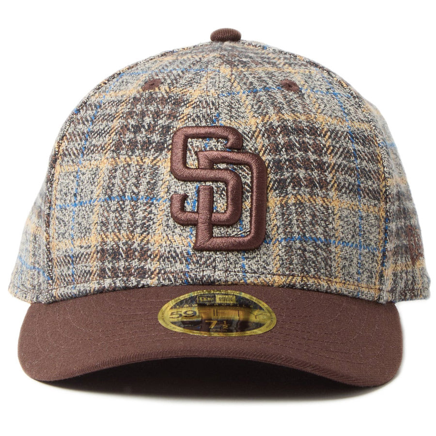 LP 59FIFTY MLB Plaid Flannel フランネル チェック サンディエゴ・パドレス ブラウン バーンウッド
