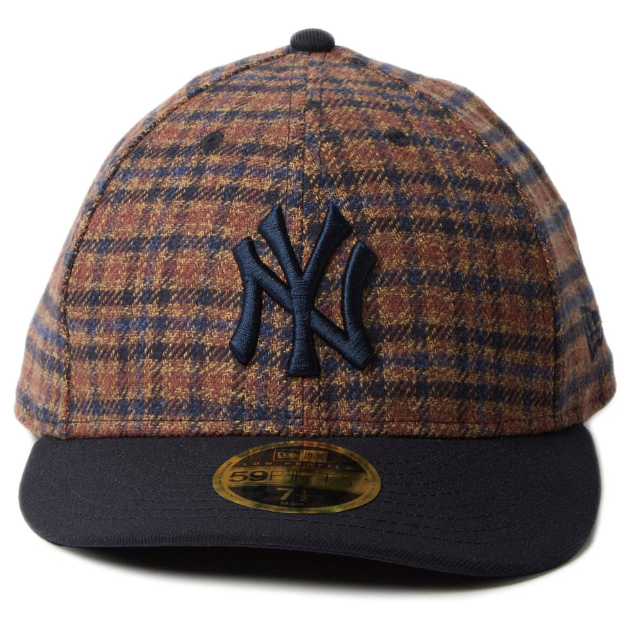 LP 59FIFTY MLB Plaid Flannel フランネル チェック ニューヨーク・ヤンキース ブラウン ネイビー