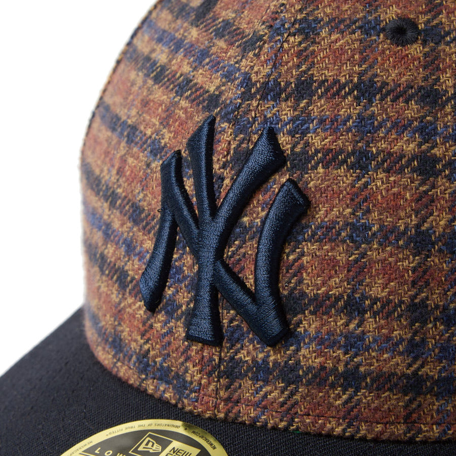 LP 59FIFTY MLB Plaid Flannel フランネル チェック ニューヨーク・ヤンキース ブラウン ネイビー