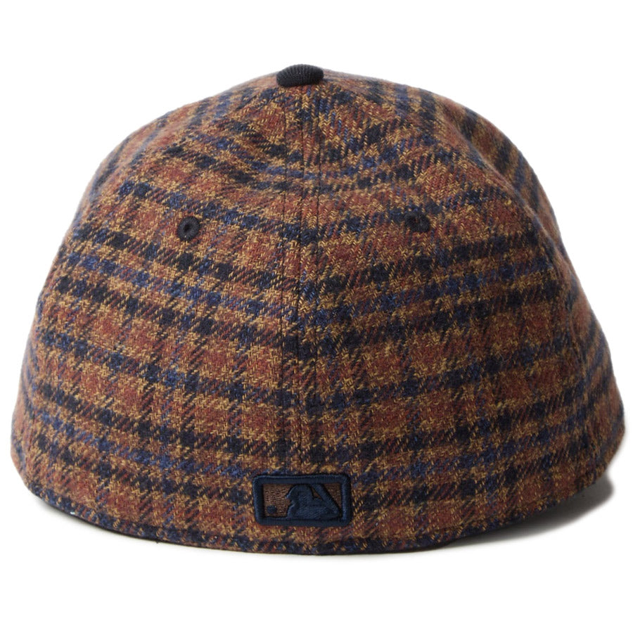 LP 59FIFTY MLB Plaid Flannel フランネル チェック ニューヨーク・ヤンキース ブラウン ネイビー