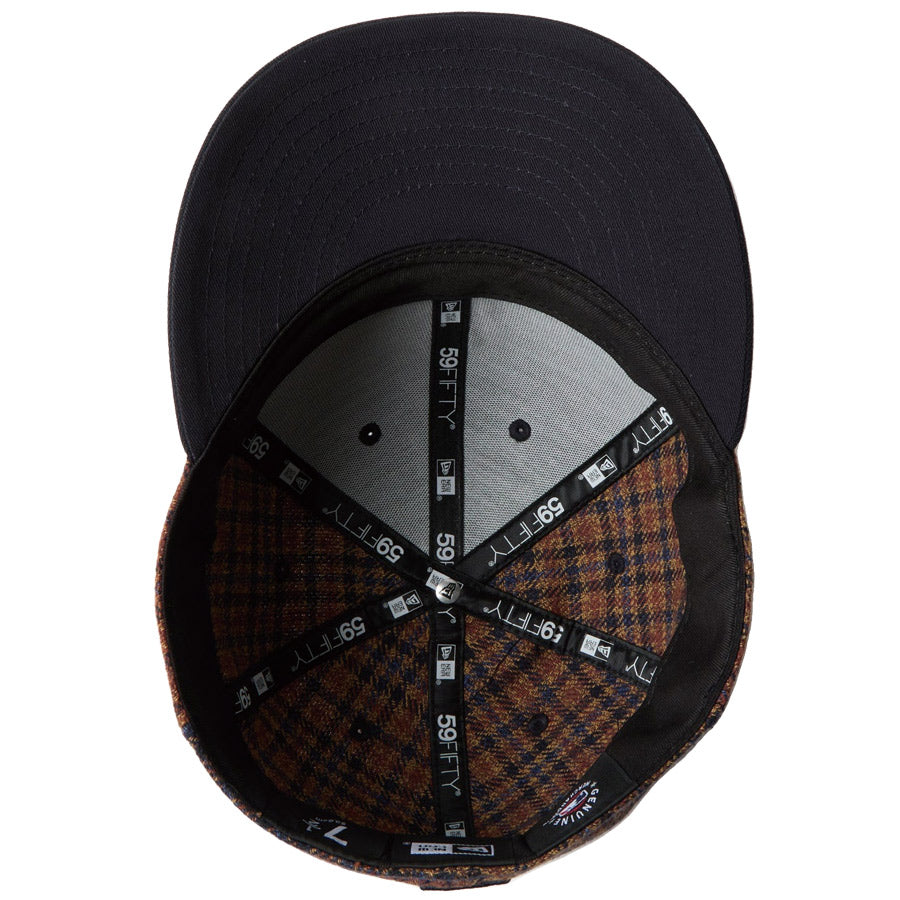 LP 59FIFTY MLB Plaid Flannel フランネル チェック ニューヨーク・ヤンキース ブラウン ネイビー