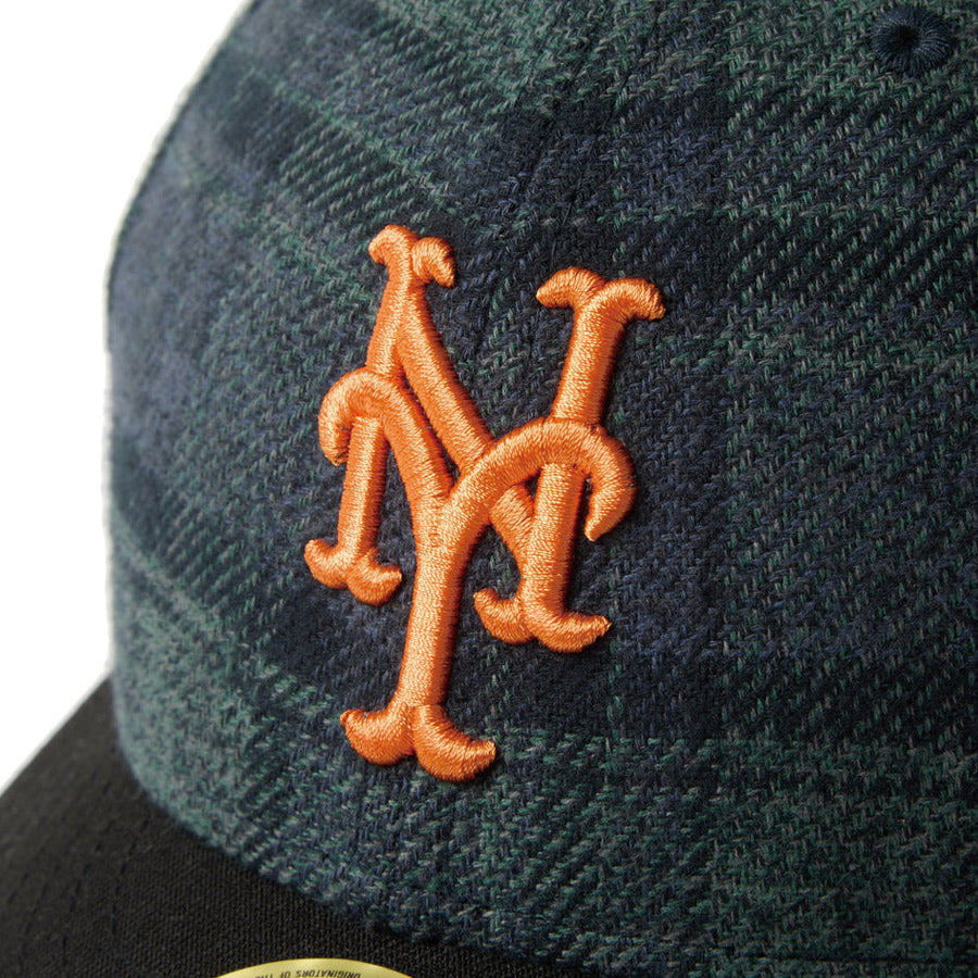 LP 59FIFTY MLB Plaid Flannel フランネル チェック ニューヨーク・メッツ グリーン ブラック