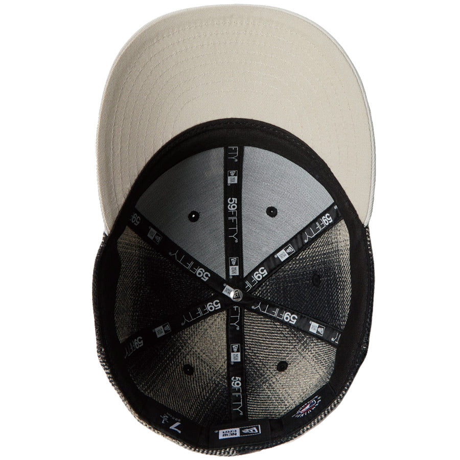 LP 59FIFTY MLB Plaid Flannel フランネル チェック ロサンゼルス・ドジャース ブラック ストーン