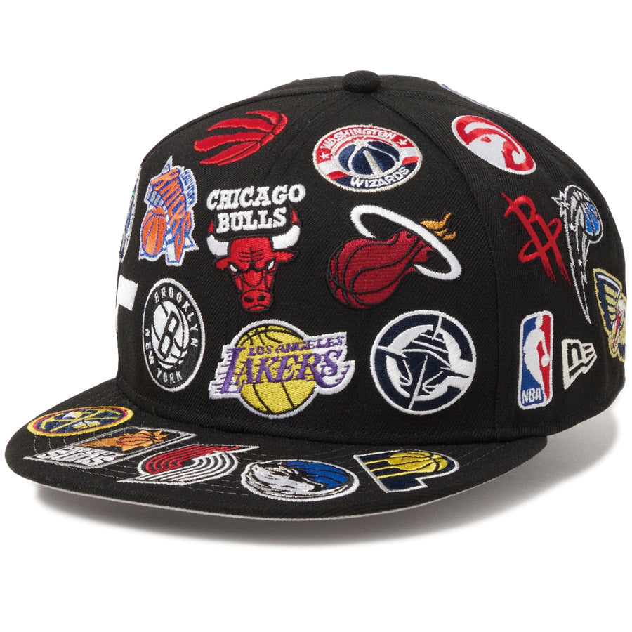 9FIFTY Team Logo Allover NBA ブラック