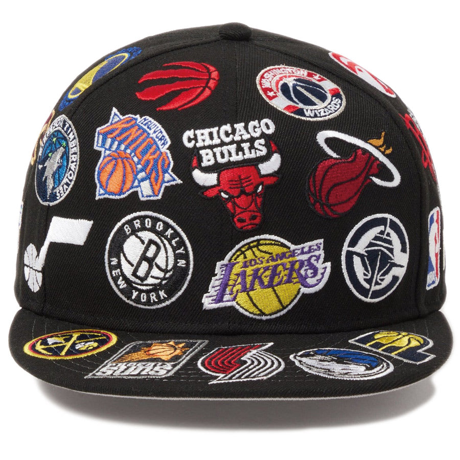 9FIFTY Team Logo Allover NBA ブラック