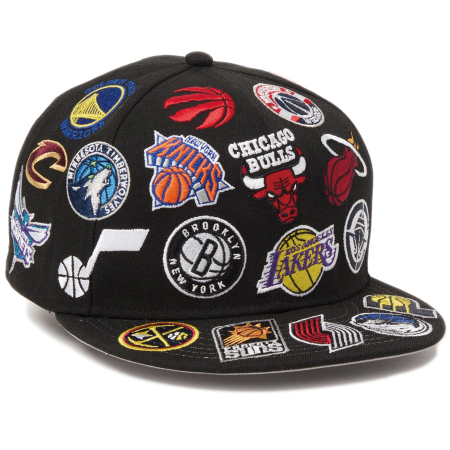 9FIFTY Team Logo Allover NBA ブラック