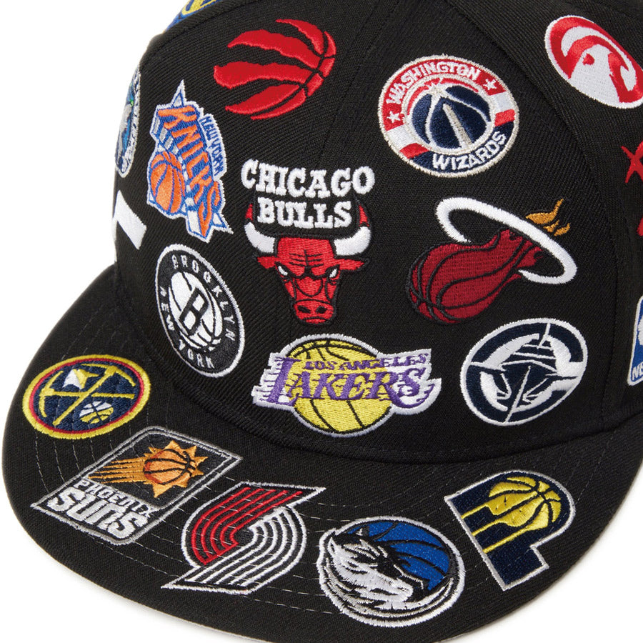 9FIFTY Team Logo Allover NBA ブラック