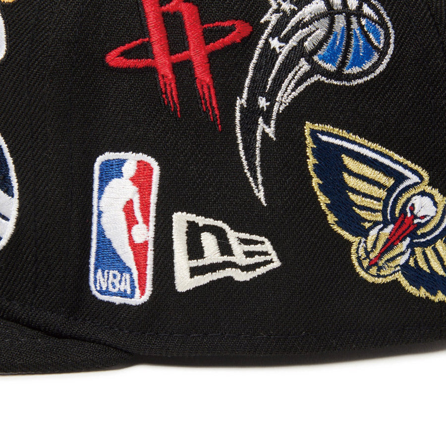 9FIFTY Team Logo Allover NBA ブラック