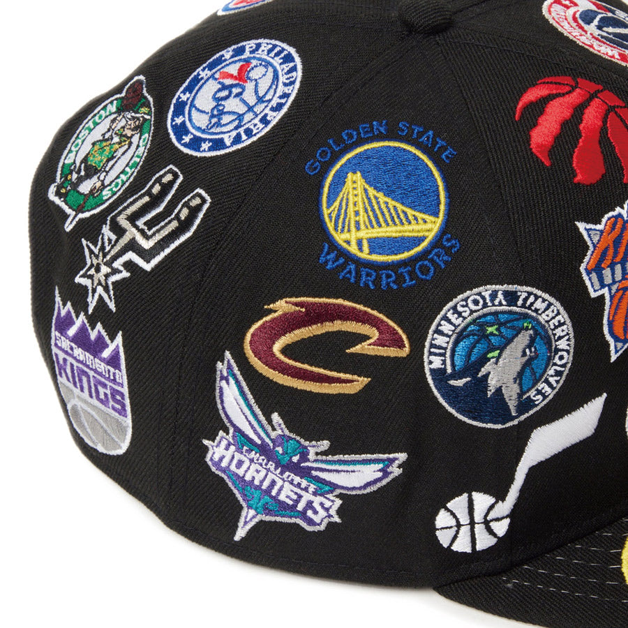 9FIFTY Team Logo Allover NBA ブラック