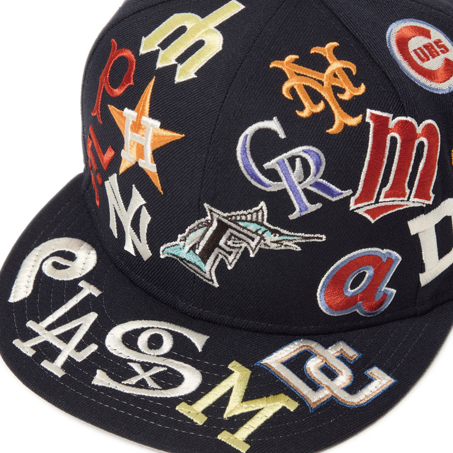 9FIFTY Team Logo Allover MLB クーパーズタウン ネイビー