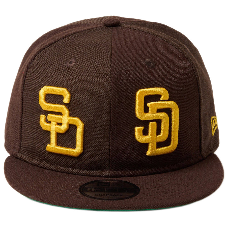 9FIFTY ソフトバックラム MLB ダブルロゴ サンディエゴ・パドレス クーパーズタウン バーントウッド