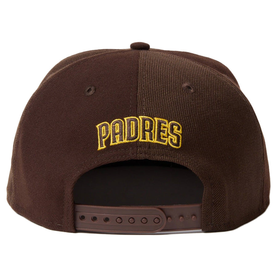 9FIFTY ソフトバックラム MLB ダブルロゴ サンディエゴ・パドレス クーパーズタウン バーントウッド