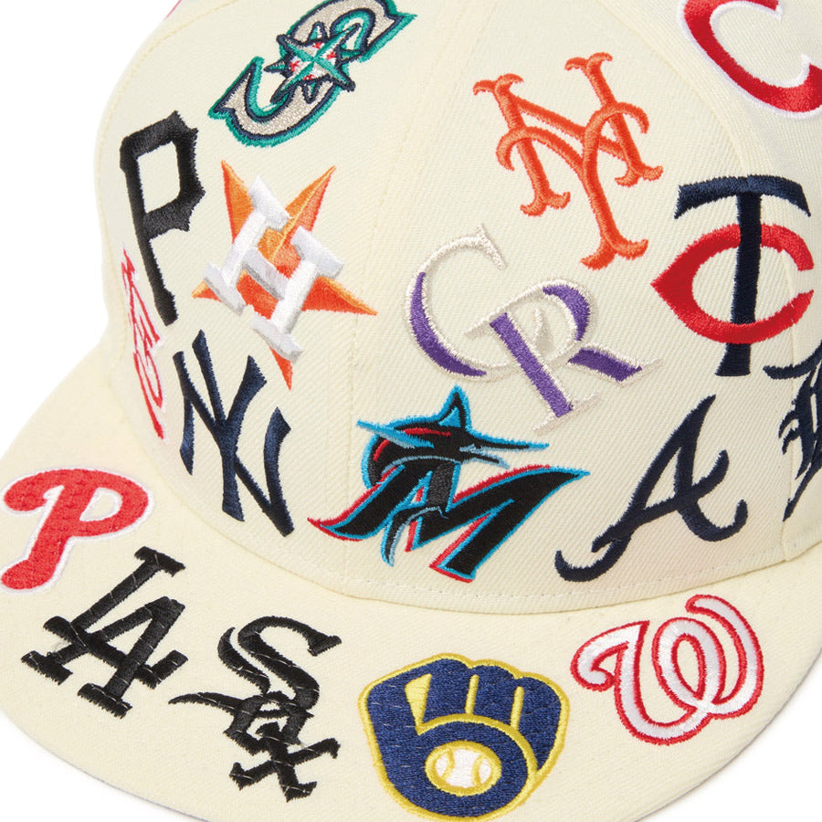 9FIFTY Team Logo Allover MLB クローム