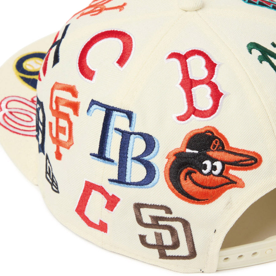 9FIFTY Team Logo Allover MLB クローム