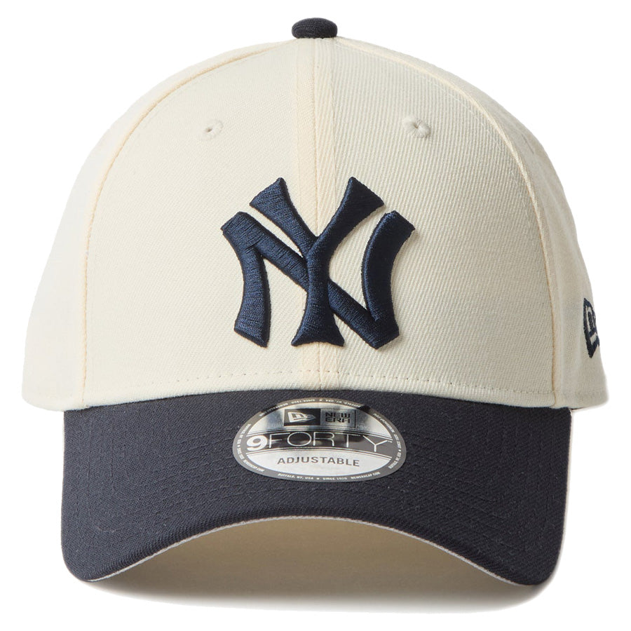 9FORTY MLB 2-Tone ニューヨーク・ヤンキース クーパーズタウン ワインコルク ネイビーバイザー