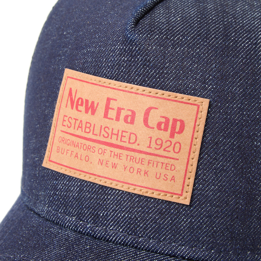 9FORTY A-Frame トラッカー Denim ウーブンパッチ インディゴデニム