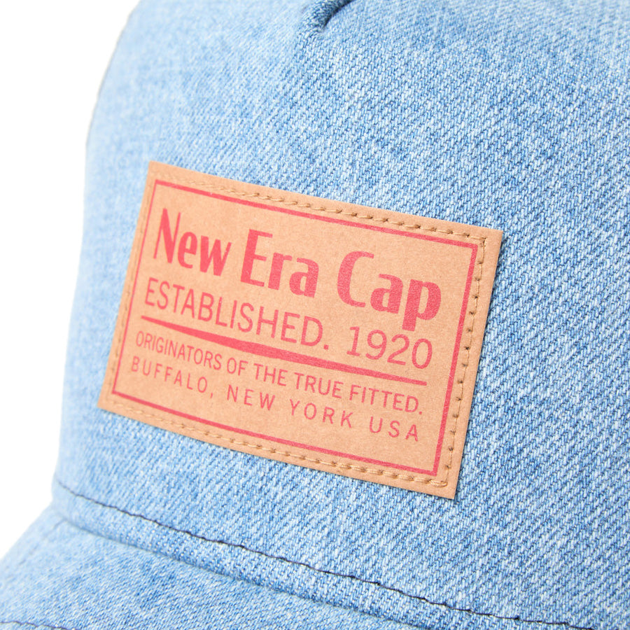 9FORTY A-Frame トラッカー Denim ウーブンパッチ ウォッシュドデニム