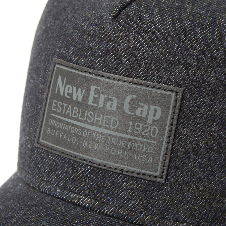 9FORTY A-Frame トラッカー Denim ウーブンパッチ ブラックデニム