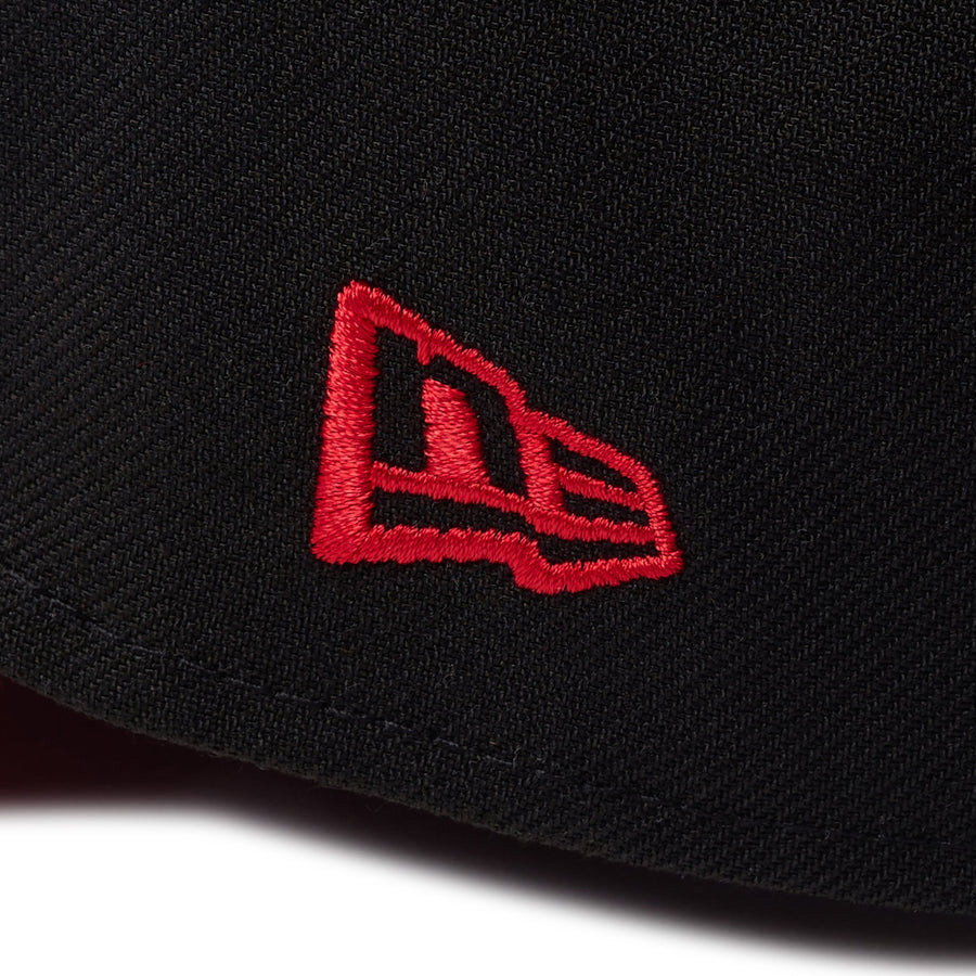 9FORTY A-Frame NBA Rhinestone ラインストーン シカゴ・ブルズ ブラック レッドバイザー