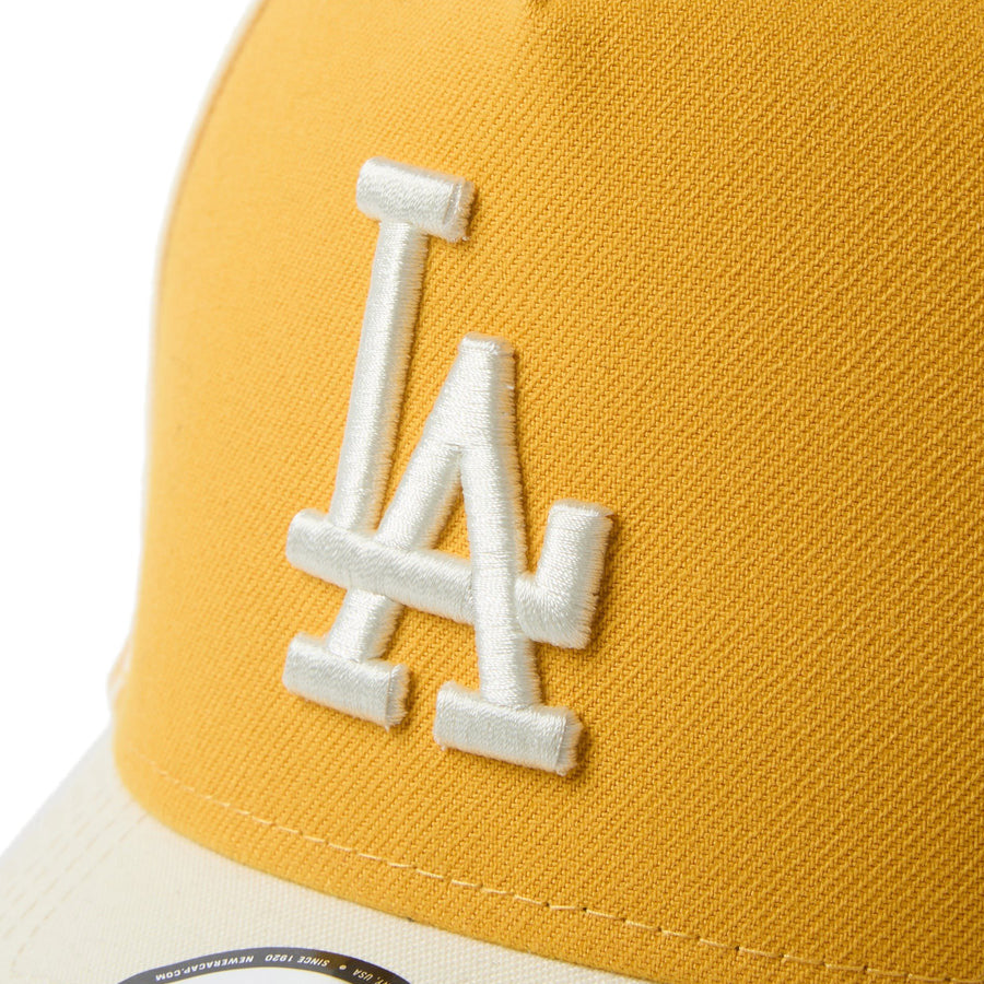 9FORTY A-Frame MLB Piping 2Tone ロサンゼルス・ドジャース Aゴールド/クローム