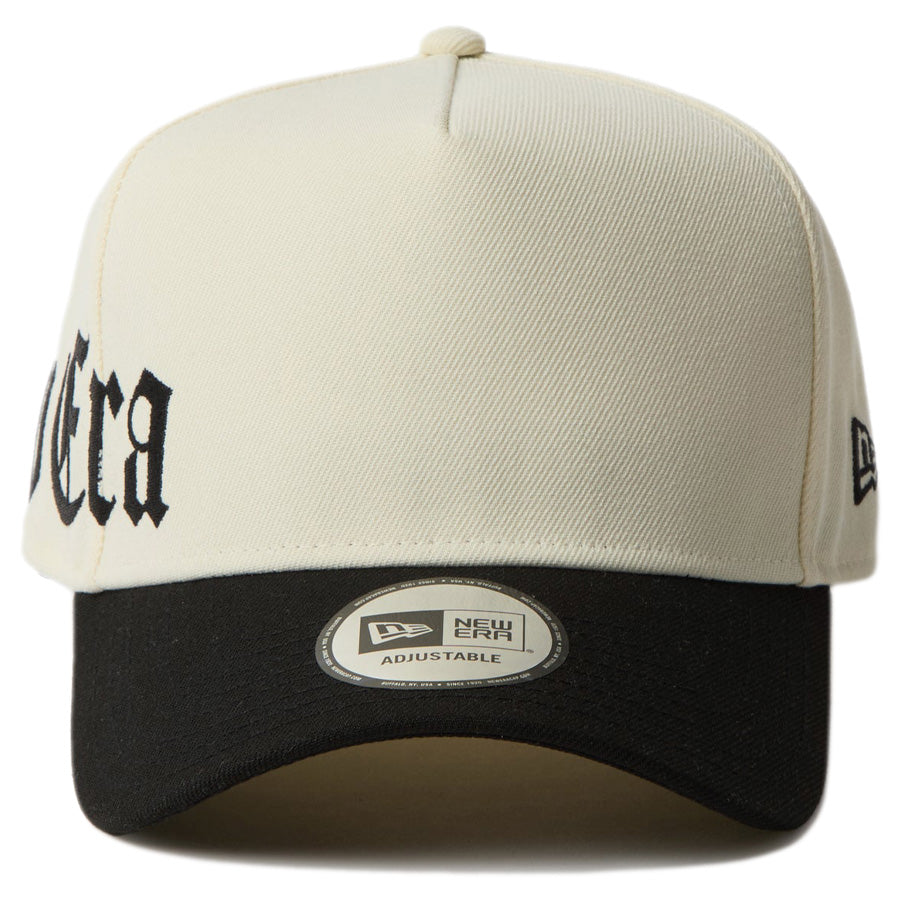 9FORTY A-Frame Essential オールドイングリッシュロゴ クローム ブラックバイザー