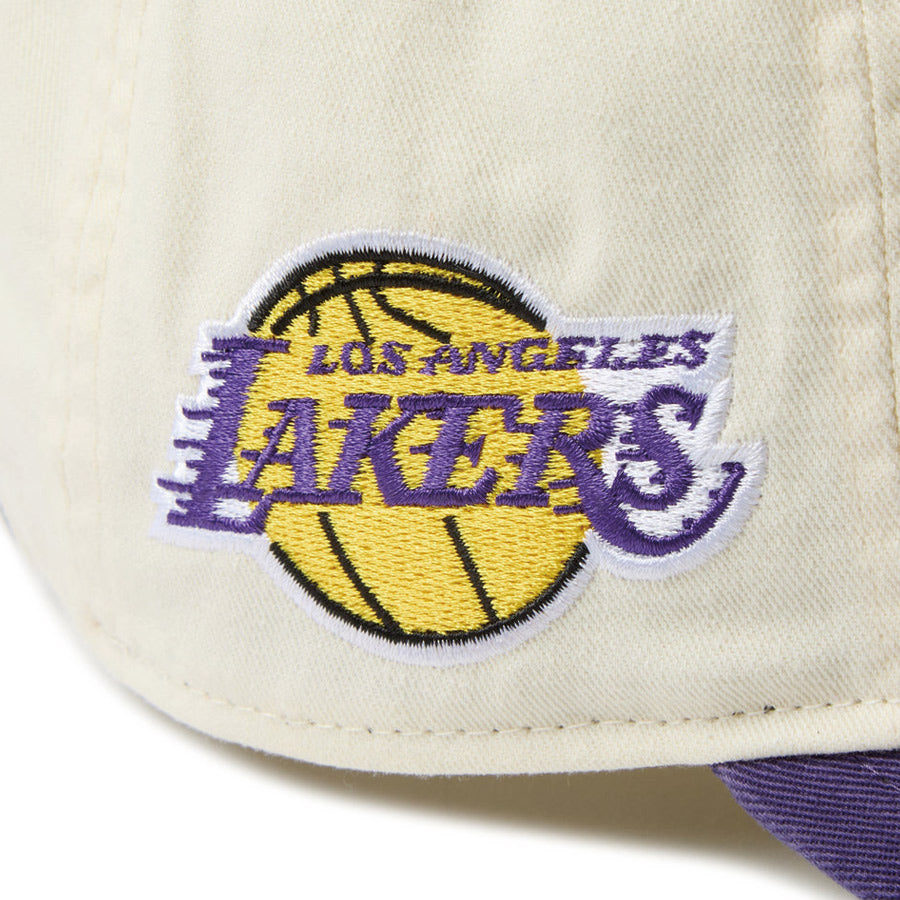 9THIRTY レザーストラップ League Buckle ロサンゼルス・レイカーズ クローム パープルバイザー