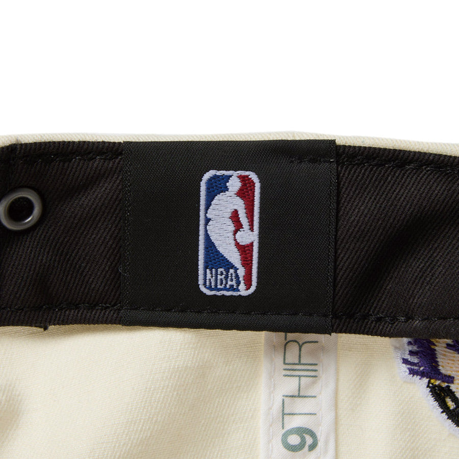 9THIRTY レザーストラップ League Buckle ロサンゼルス・レイカーズ クローム パープルバイザー