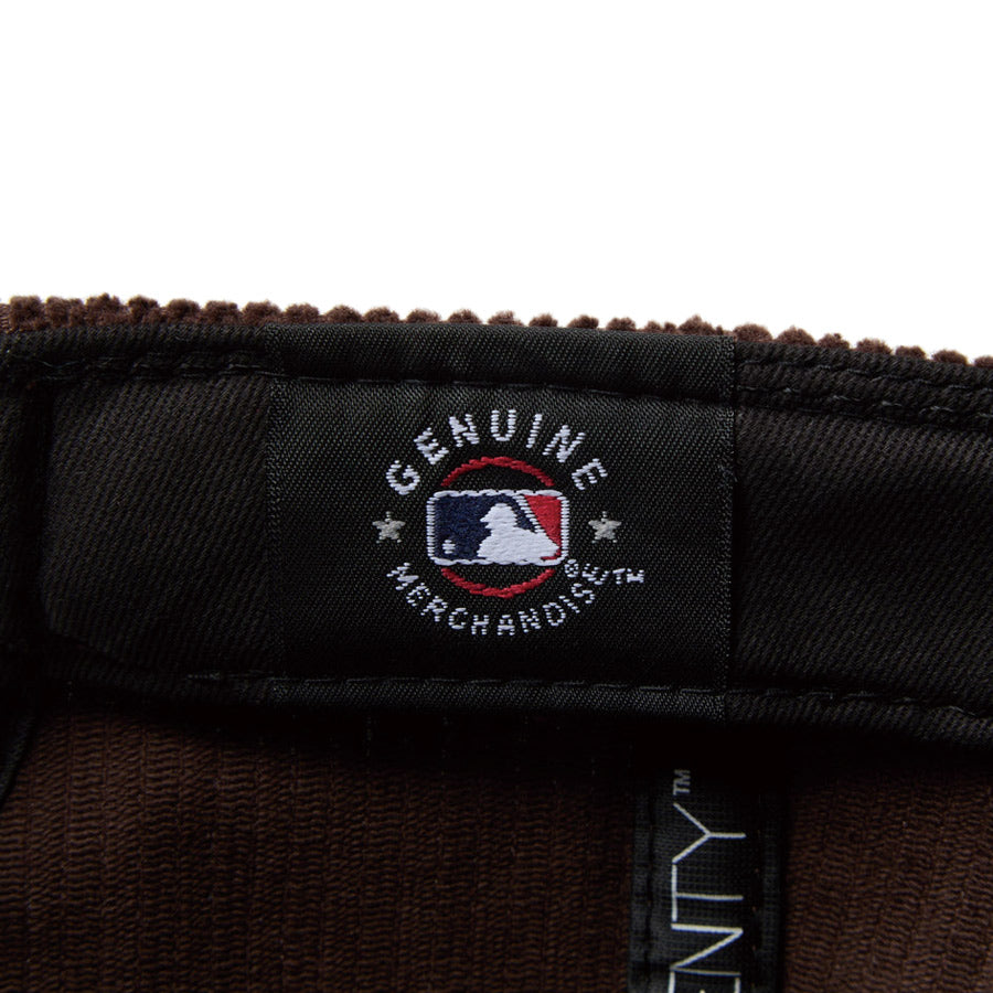 9TWENTY Corduroy コーデュロイ サンディエゴ・パドレス ダークブラウン ブラウンバイザー