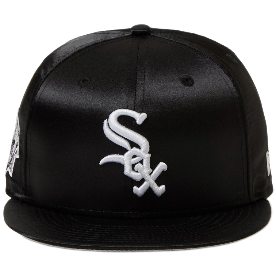 RFロゴ ブラックキャップ 2個セット ニューエラ キャップ NEW ERA 59FIFTY MLB SATIN サテン シカゴ