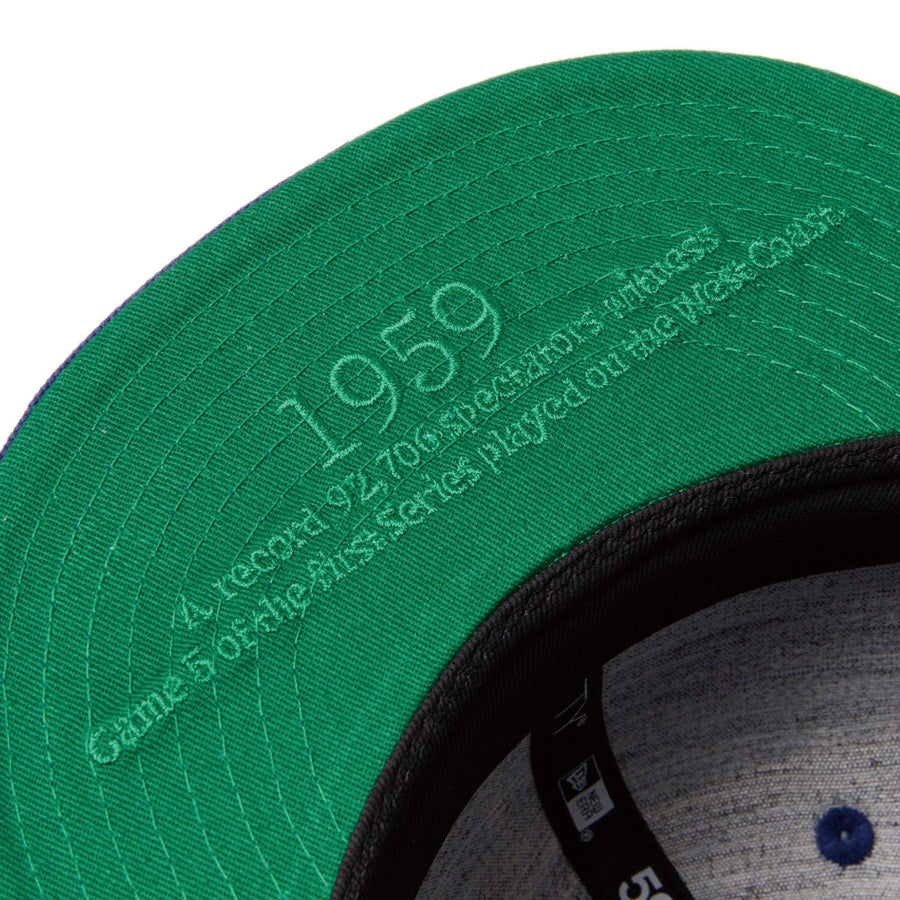 59FIFTY ソフトバックラム World Series ロサンゼルス・ドジャース クーパーズタウン ダークロイヤル
