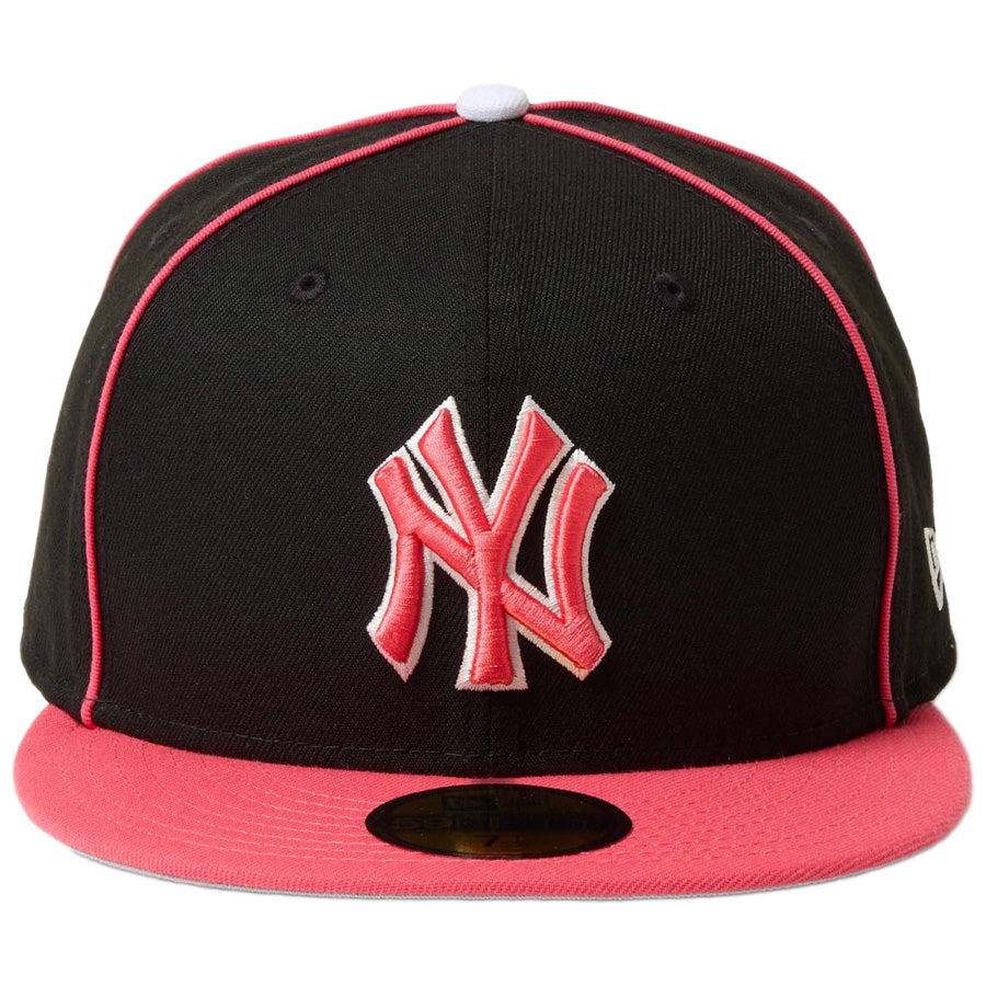 59FIFTY MLB Piping 2Tone ニューヨーク・ヤンキース ブラック/コーラル
