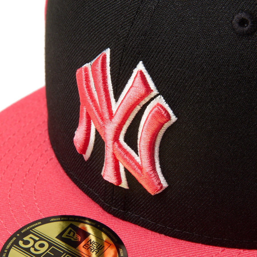 59FIFTY MLB Piping 2Tone ニューヨーク・ヤンキース ブラック/コーラル