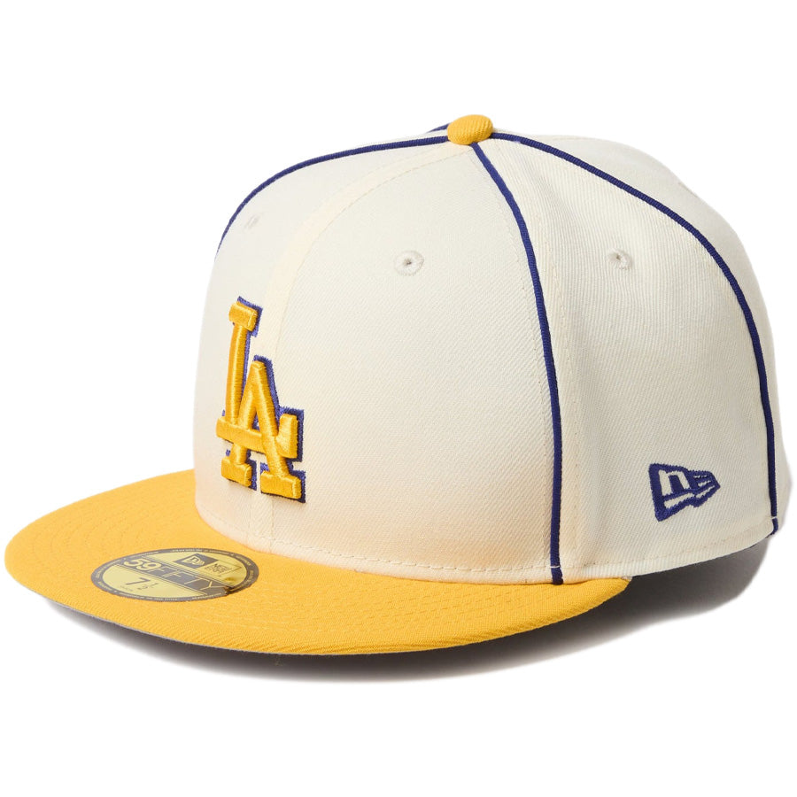 59FIFTY MLB Piping 2Tone ロサンゼルス・ドジャース クローム/Aゴールド