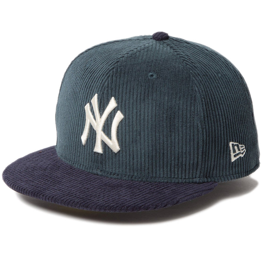 59FIFTY Corduroy コーデュロイ ニューヨーク・ヤンキース ブルーグリーン ネイビーバイザー
