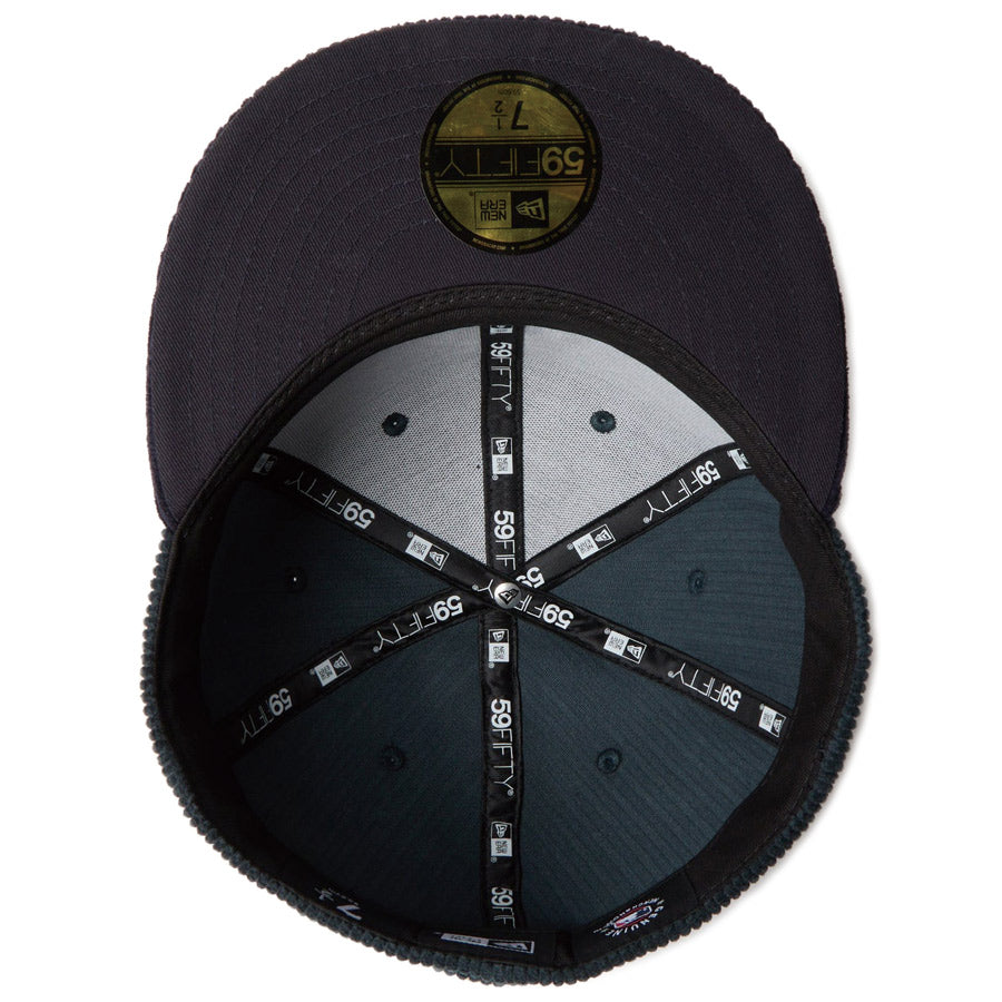 59FIFTY Corduroy コーデュロイ ニューヨーク・ヤンキース ブルーグリーン ネイビーバイザー