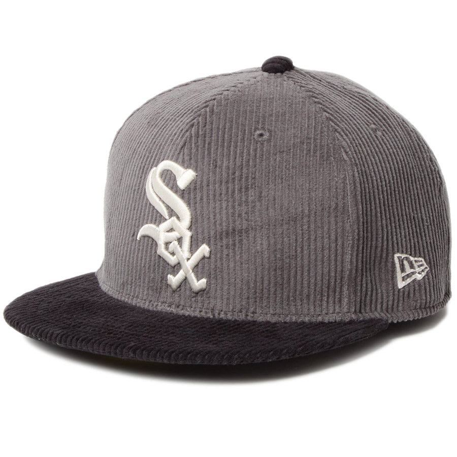 59FIFTY Corduroy コーデュロイ シカゴ・ホワイトソックス グレー ブラックバイザー