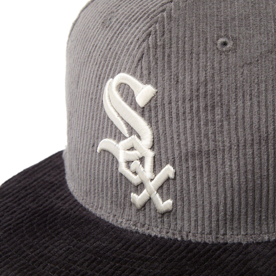 59FIFTY Corduroy コーデュロイ シカゴ・ホワイトソックス グレー ブラックバイザー
