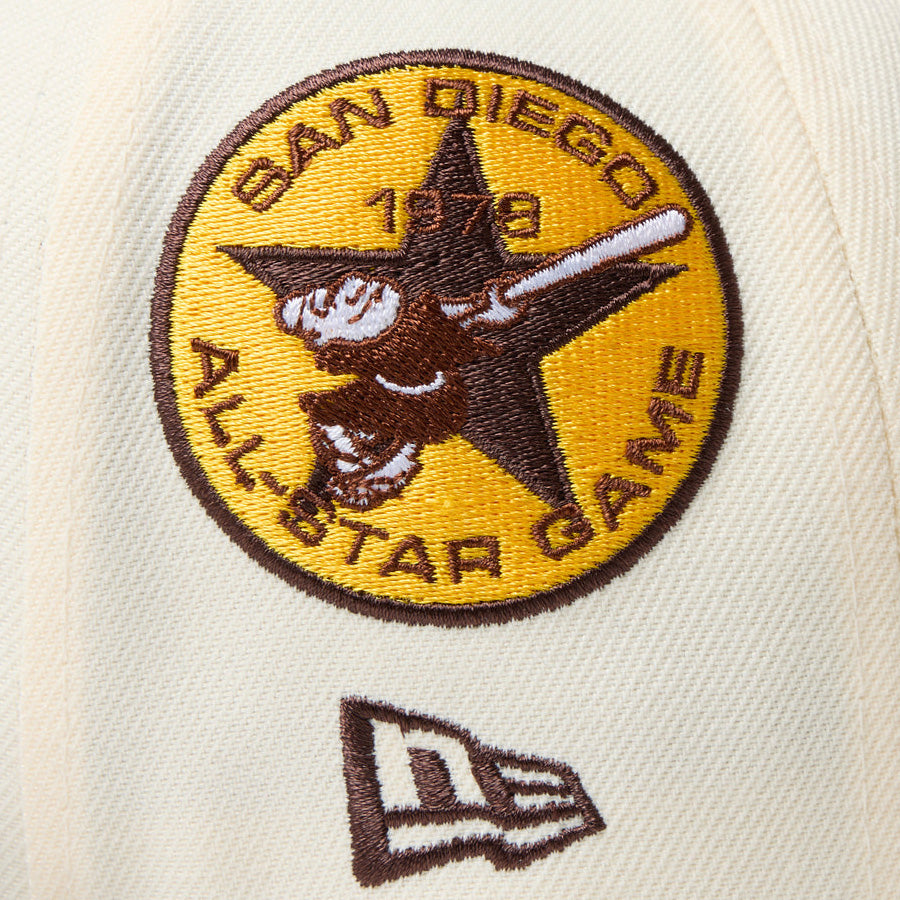 59FIFTY MLB 2-Tone サンディエゴ・パドレス クーパーズタウン ワインコルク バーントウッドバイザー