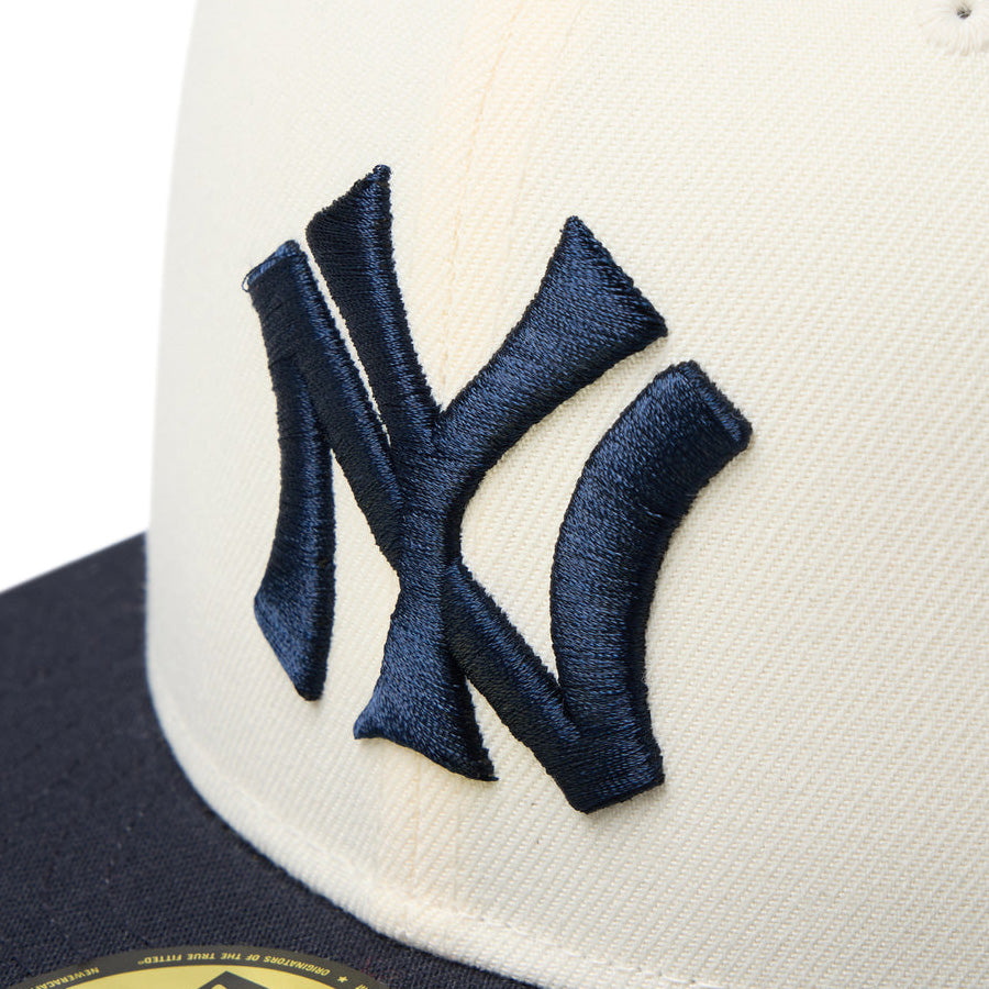 59FIFTY MLB 2-Tone ニューヨーク・ヤンキース クーパーズタウン ワインコルク ネイビーバイザー