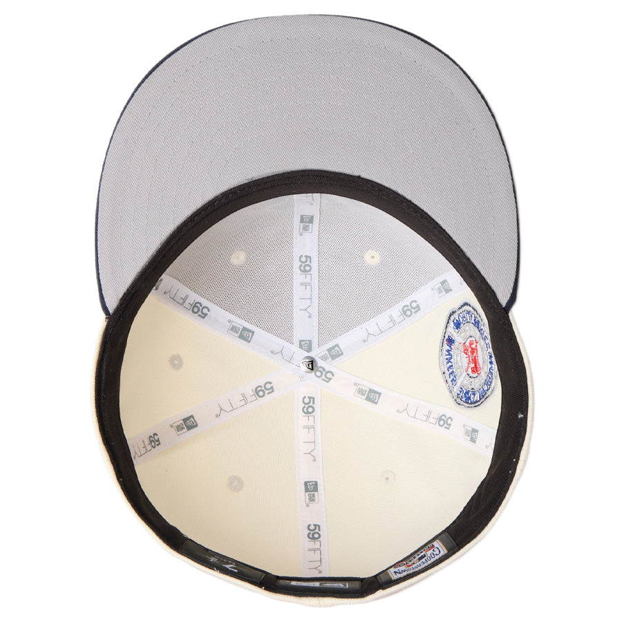 59FIFTY MLB 2-Tone ニューヨーク・ヤンキース クーパーズタウン ワインコルク ネイビーバイザー