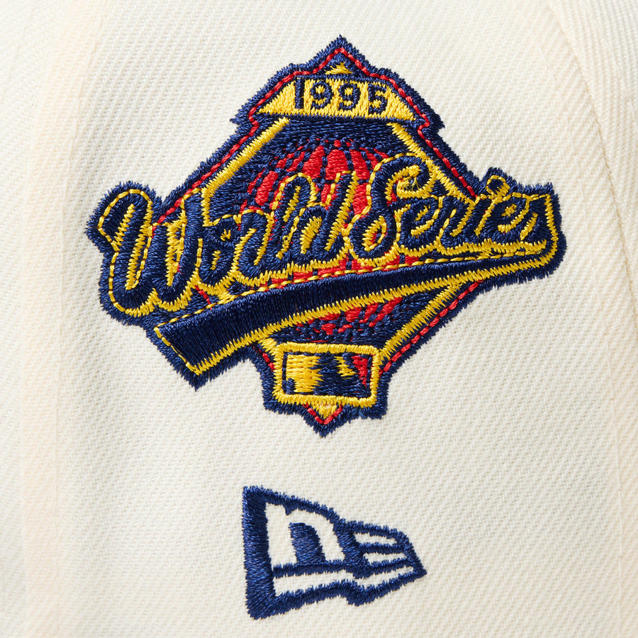 59FIFTY MLB 2-Tone アトランタ・ブレーブス クーパーズタウン ワインコルク ライトネイビーバイザー