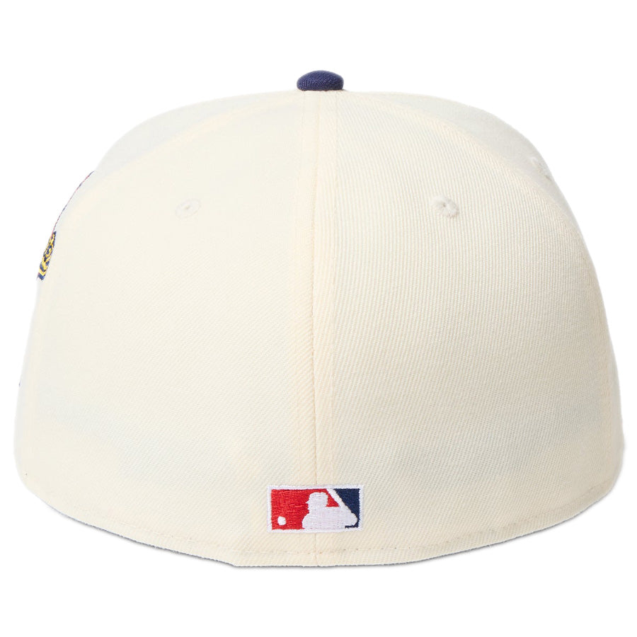 59FIFTY MLB 2-Tone アトランタ・ブレーブス クーパーズタウン ワインコルク ライトネイビーバイザー